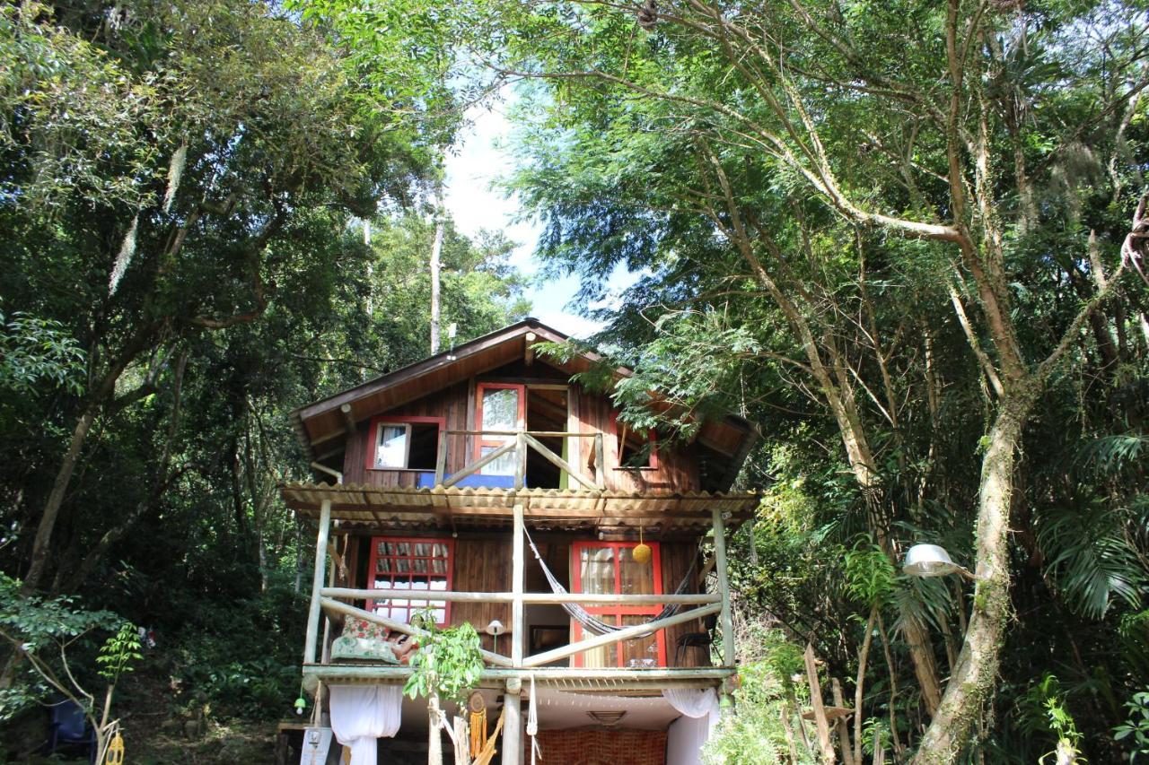 Cabana Magica Praia E Floresta, Vale Da Utopia, Pinheira Villa Guarda do Embaú Eksteriør billede