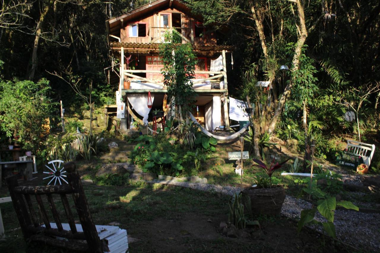 Cabana Magica Praia E Floresta, Vale Da Utopia, Pinheira Villa Guarda do Embaú Eksteriør billede